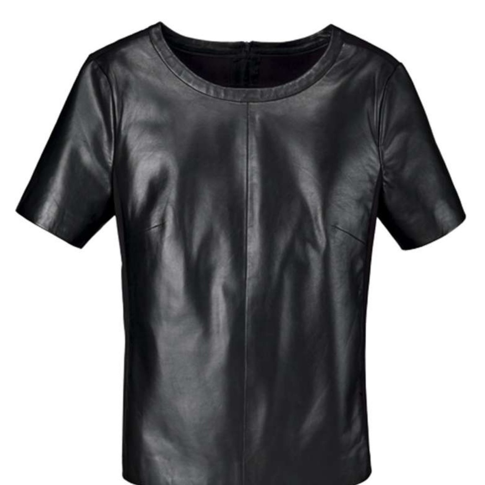 Halogen Genuine Leather Front Top EUC - Picture 4 of 6